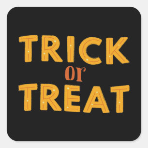 Spooky Halloween Quadratischer Aufkleber