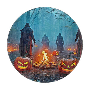 Spooky Halloween Ritual Design Schneidebrett