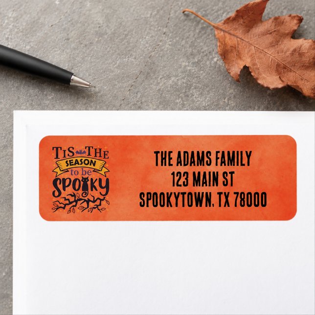 Spooky Halloween-Rücksendeadresse (Spooky Halloween Return Address Label)