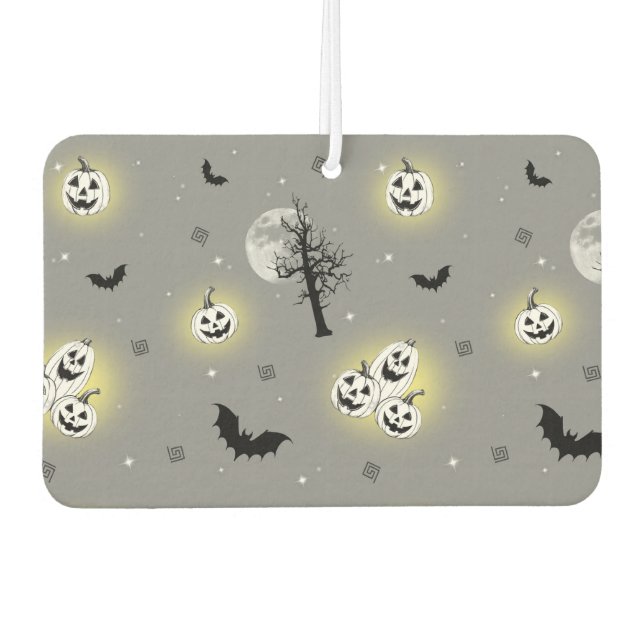 Spooky Halloween Seamless Pattern Autolufterfrischer (Vorderseite)