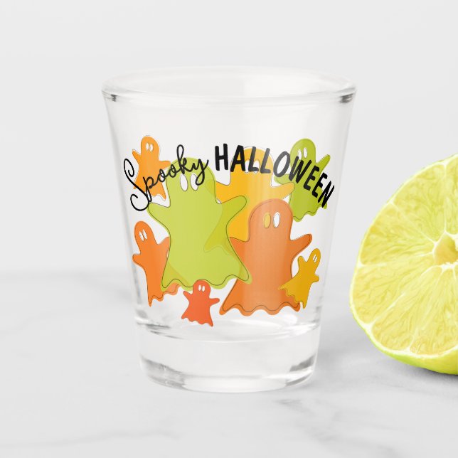 Spooky Halloween Showglas Schnapsglas (Vorderseite)