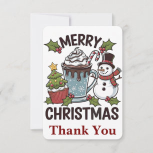 Spooky Halloween Sipping Kaffee Weihnachten Weihna Dankeskarte