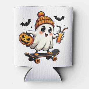 Spooky Halloween Skaten Pumpkin Spice Ghost Fall Dosenkühler