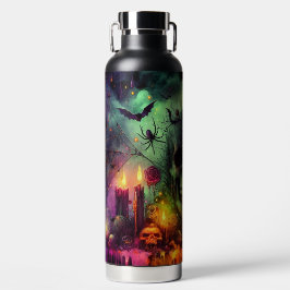 SPOOKY  HALLOWEEN SKULL CANDLES BATS & SPIDERS TRINKFLASCHE