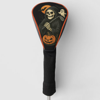 Spooky Halloween Skull-Treiber Golf Headcover