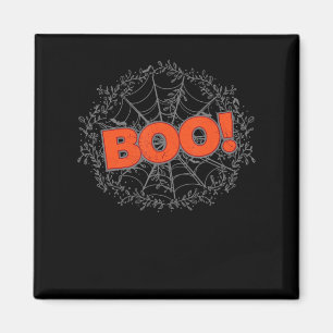 Spooky Halloween Spider Web Boo Geschenkidee Magnet