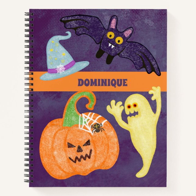 Spooky Halloween SpiralNotebook Notizbuch (Vorderseite)