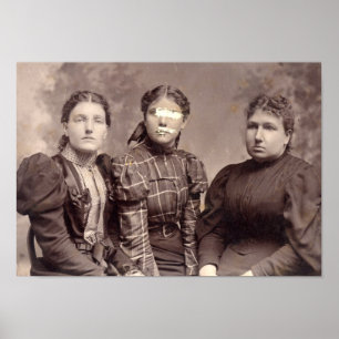 Spooky Halloween Spuk Familienportrait Poster