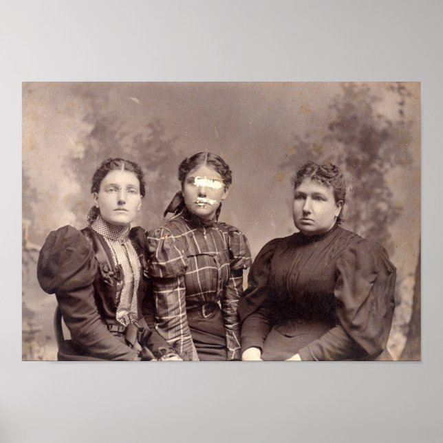 Spooky Halloween Spuk Familienportrait Poster (Vorne)