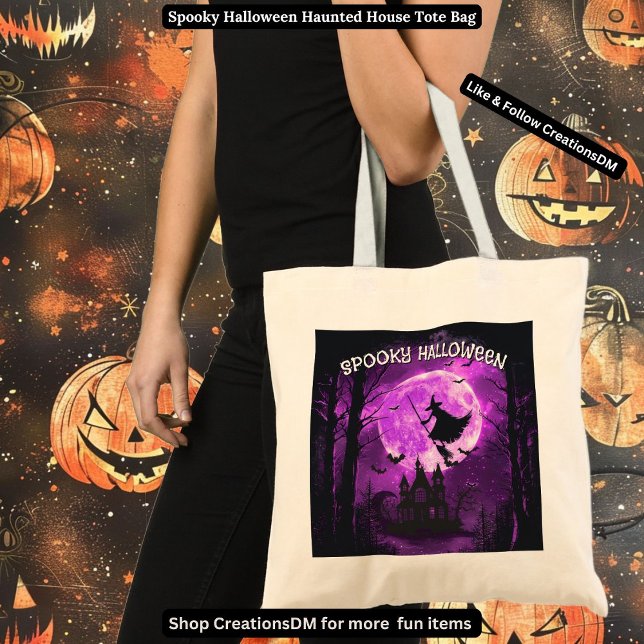 Spooky Halloween Spuk House Tragetasche (Von Creator hochgeladen)