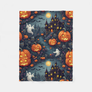 Spooky Halloween Spuk Nacht Kleine Fleece Blanke