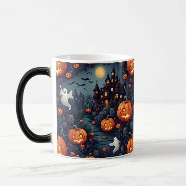 Spooky Halloween Spuk Night Tasse (Links)