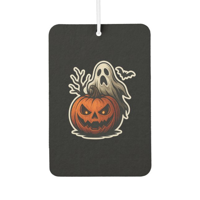 Spooky Halloween Sticker Autolufterfrischer (Vorderseite)