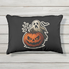 Spooky Halloween Sticker Kissen Für Draußen