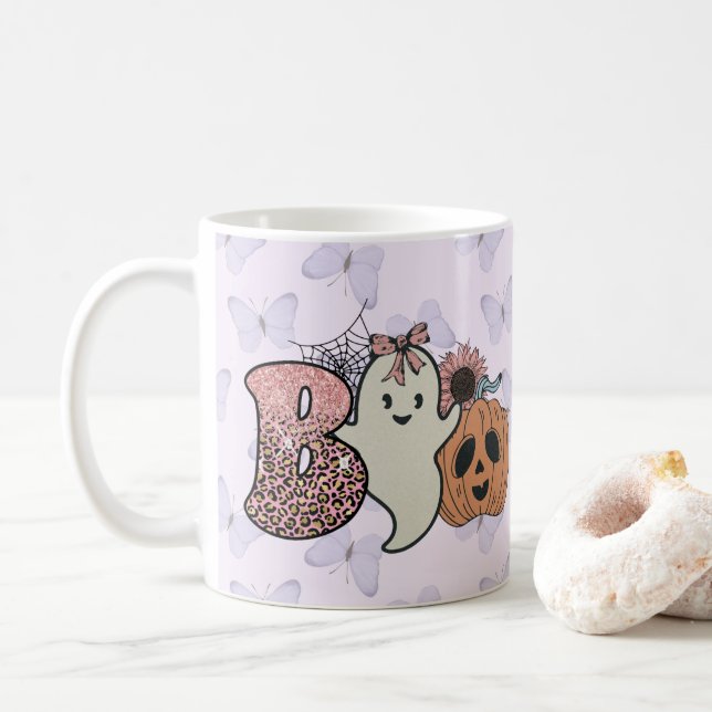 Spooky Halloween-Tasse Kaffeetasse (Mit Donut)