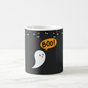 Spooky Halloween-Tasse - Kürbis, Ghost & Hexenmant Kaffeetasse