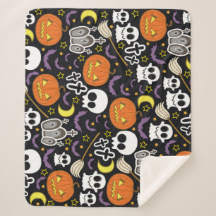 Spooky Halloween: Thematisches Hintergrunddesign. Sherpadecke