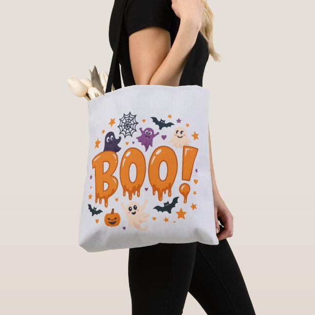 Spooky Halloween Tote Bag | Fun Trick oder Treat D (Von Nahem)