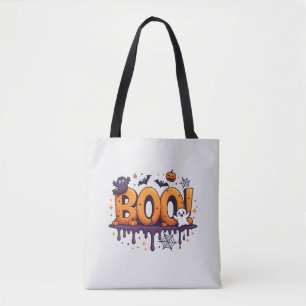 Spooky Halloween Tote Bag Fun Trick oder Treat D