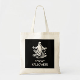 Spooky Halloween Tote Bag mit Geist Tragetasche
