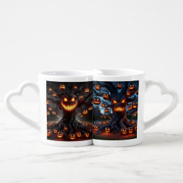 SPOOKY HALLOWEEN TREE WITH JACK O LANTERNS LIEBESTASSEN