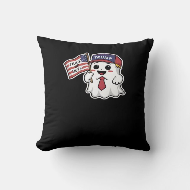 Spooky, Halloween, Trick oder Abstimmung, ich beko Kissen (Vorderseite)