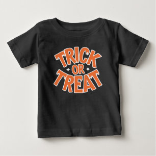 Spooky Halloween Typografie & Candy Art Baby T-shirt