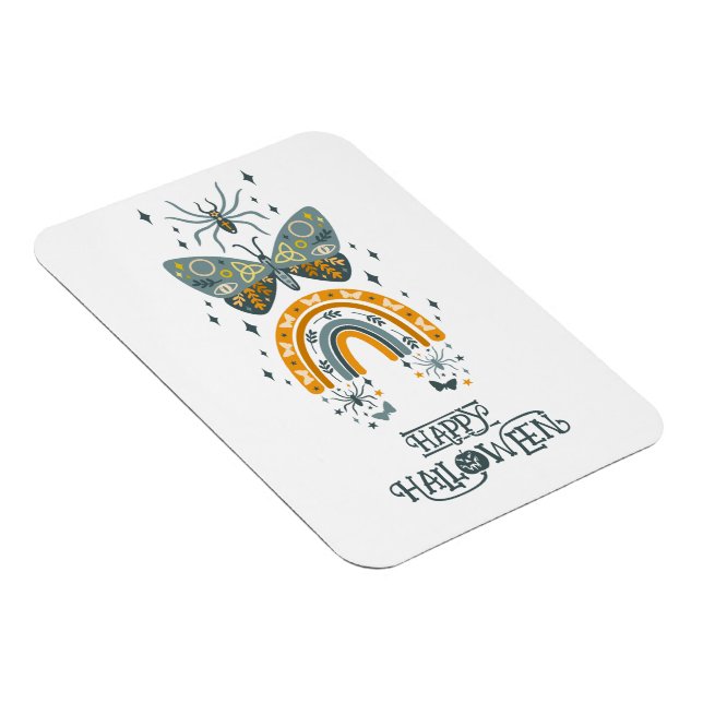 Spooky Halloween vibe symbols -Happy Halloween Magnet (Rechte Seite)