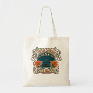 Spooky Halloween Vintag Art Tote Bag Tragetasche