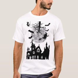 Spooky Halloween Vintag Bats Horror Hexenstadt T-Shirt