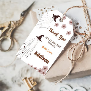 Spooky Halloween Vintage Geburtstagsparty Geschenkanhänger