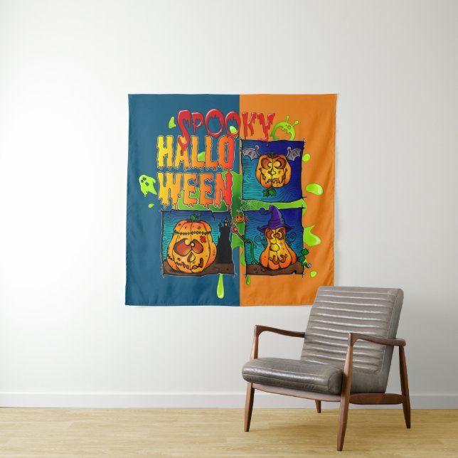 Spooky Halloween Wandteppich (Beispiel)