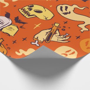 Spooky Halloween Wrapping Paper Geschenkpapier