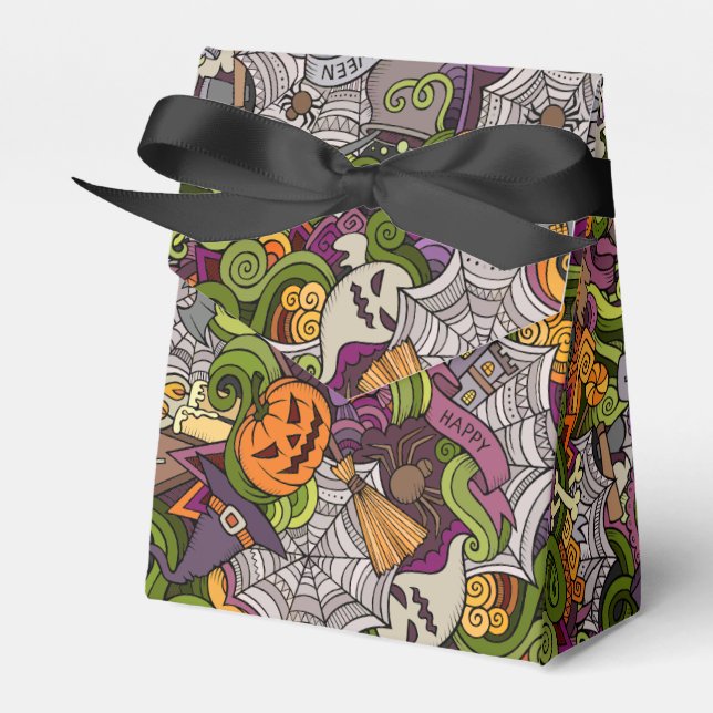 Spooky Halloween Zelt Gefallen Box Geschenkschachtel (Vorderseite)