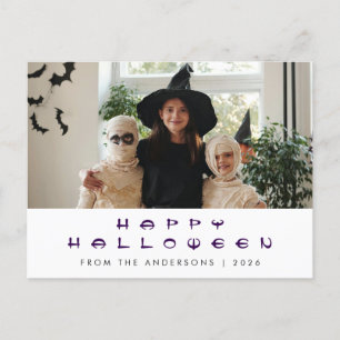 Spooky Happy Halloween 1 Foto Feiertagspostkarte