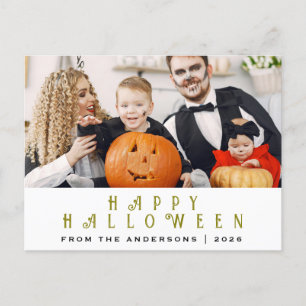 Spooky Happy Halloween 1 Foto Feiertagspostkarte