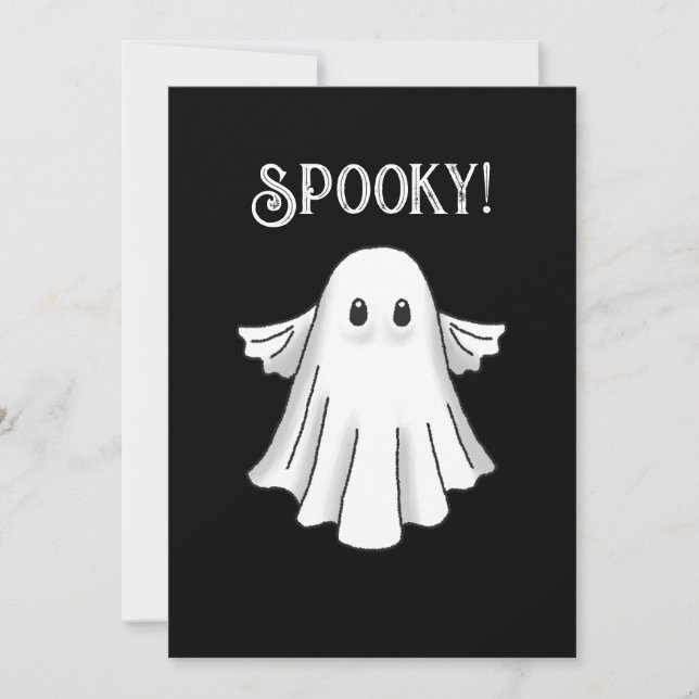 Spooky Happy Halloween Card Einladung (Vorderseite)