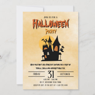 Spooky Happy Halloween Kostüm Party Einladung 2