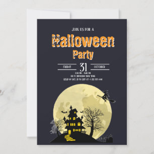 Spooky Happy Halloween Kostüm Party Einladung 3