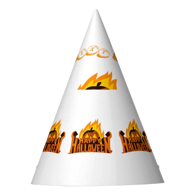 Spooky "Happy Halloween" Kunsthandwerk liefert Beä Partyhütchen (Vorderseite)
