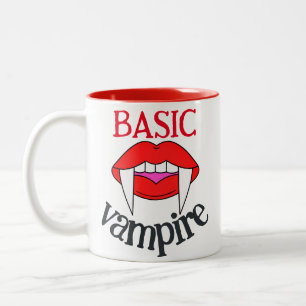 Spooky Happy Halloween Party Basic Vampirzähne Zweifarbige Tasse