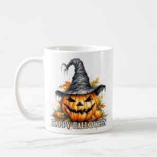 Spooky Happy Halloween Pumpkin Kaffeetasse