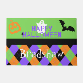 Spooky Happy Halloween Raute Fußmatte