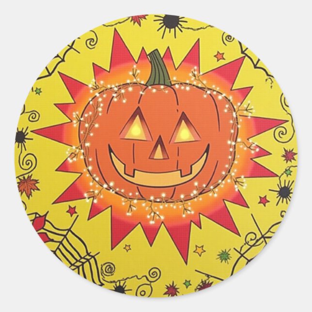 Spooky Happy Halloween Sticker (Vorderseite)