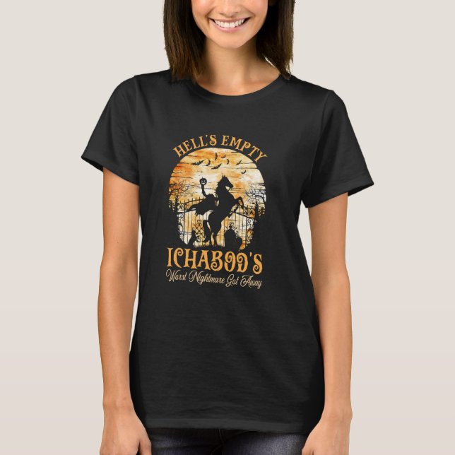 Spooky Headless Horseman Ichabodu2019s Nightmare G T-Shirt (Vorderseite)