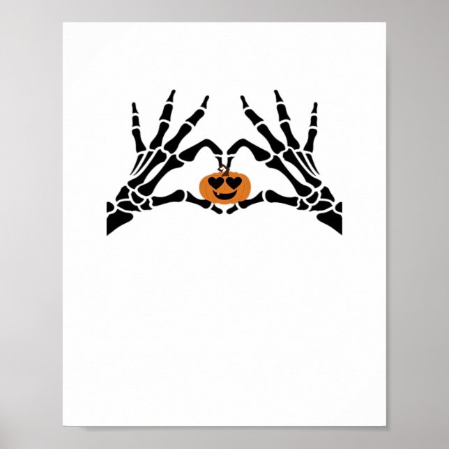 Spooky Heart Hands Classic Poster (Vorne)