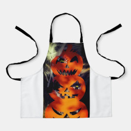 Spooky Helle Jack-O-Lantern All-over-Print-Schürze Schürze