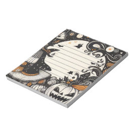 Spooky Hexe Halloween Notizblock