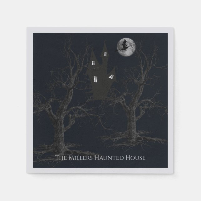 Spooky Hexen Forest Serviette (Vorderseite)