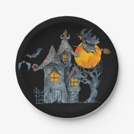 Spooky Hexen Halloween Pappteller